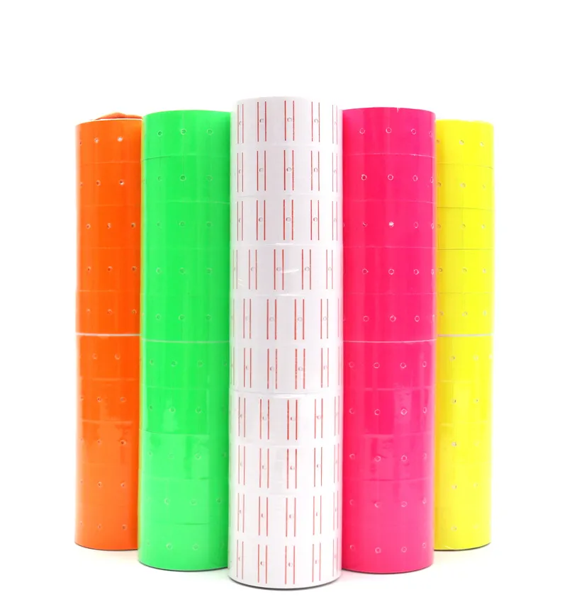 Custom Waterproof Price Tag Stickers Printing Color Retail Shop Adhesive Price Tag Stickers Label for Price Guns